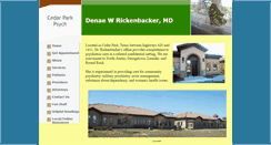 Desktop Screenshot of cedarparkpsych.com